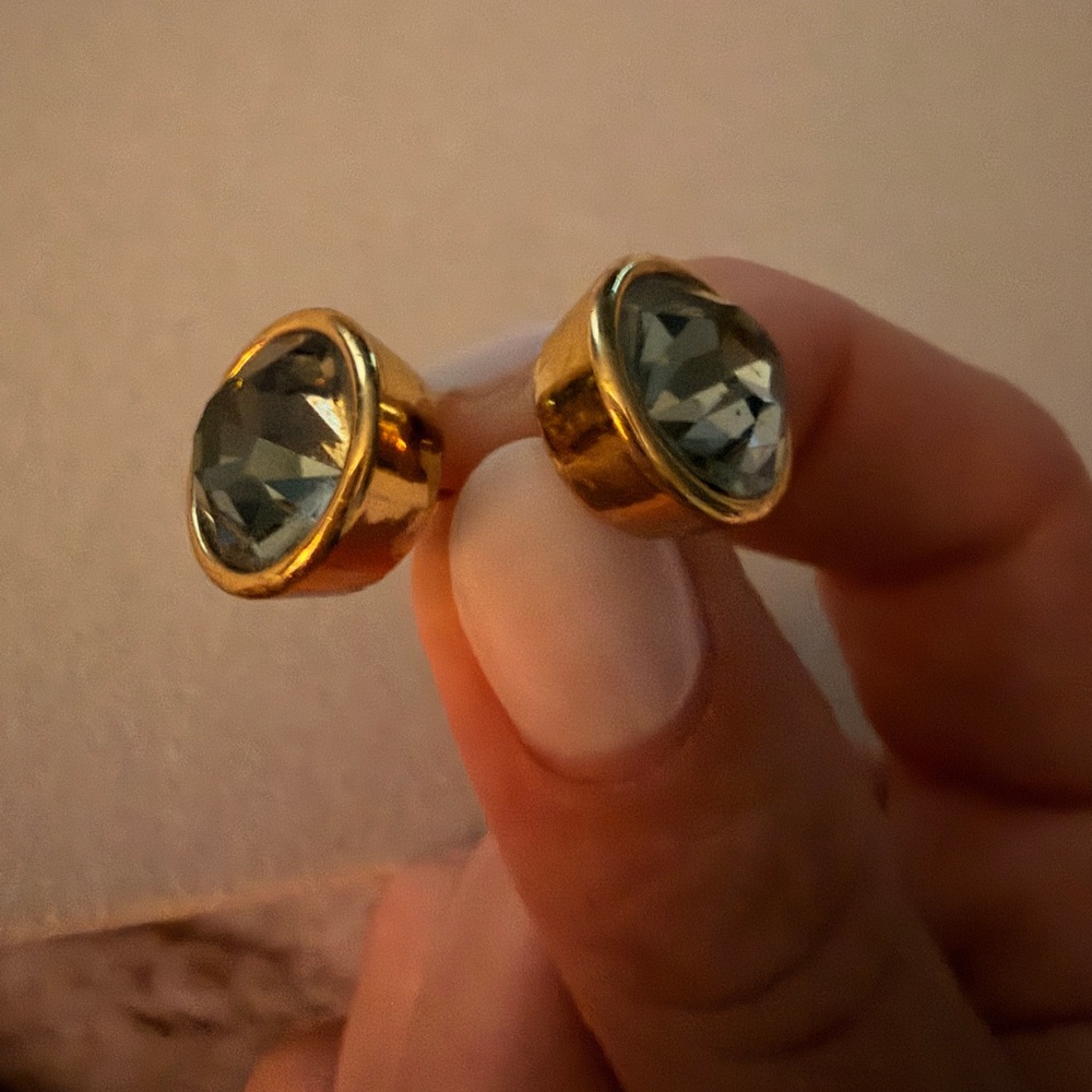 Kate Spade Gold and Gray stud Earrings